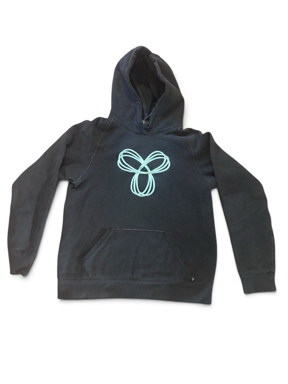 TNA Aritzia Hoodie Size L Black Pullover Logo Hoodie Athleisure Sweatshirt